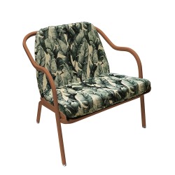 Fauteuil bas confort terracotta