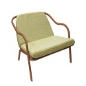 Fauteuil bas confort terracotta