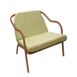 Fauteuil bas confort terracotta