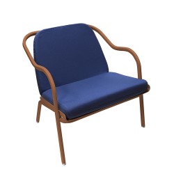 Fauteuil bas confort terracotta