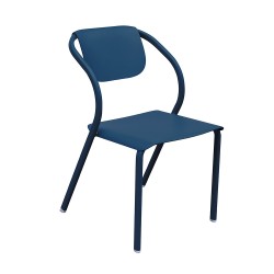 Chaise confort bleu pétrole