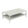 Table basse grand format avec bacs écume
