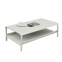 Table basse grand format avec bacs écume