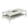 Table basse grand format avec bacs écume