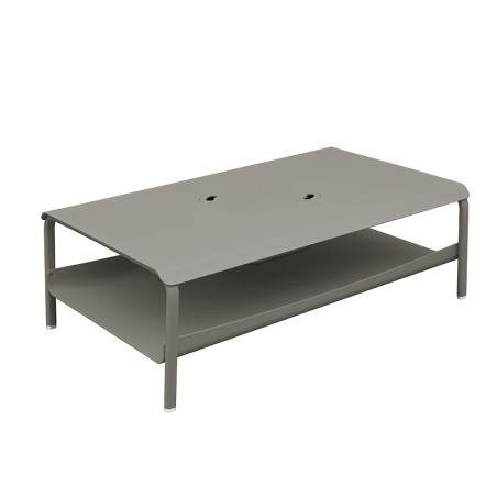 Table basse grand format avec bacs galet