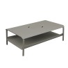 Table basse grand format avec bacs galet