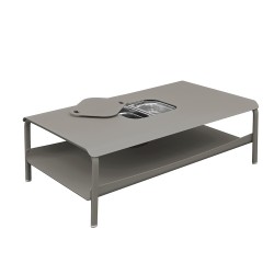 Table basse grand format avec bacs galet