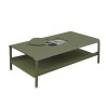 Table basse grand format avec bacs kaki