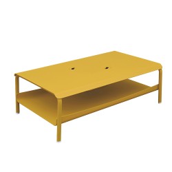 Table basse grand format avec bacs mimosa