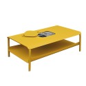 Table basse grand format avec bacs mimosa