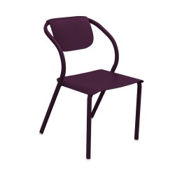 Chaise confort prune