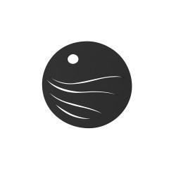 Dessous de plat Mer charbon