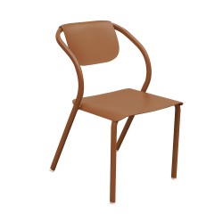 Chaise confort terracotta