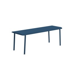 Banc 2 personnes 120x40 bleu pétrole