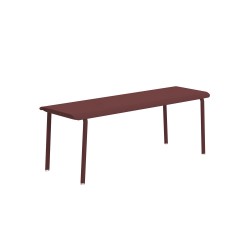 Banc 2 personnes 120x40 bordeaux
