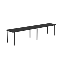 Banc 4 personnes 200x40 charbon