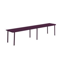 Banc 4 personnes 200x40 prune