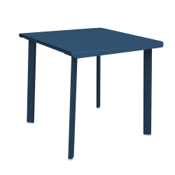 Table 2 personnes 75x80 bleu pétrole