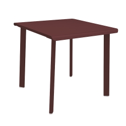 Table 2 personnes 75x80 bordeaux