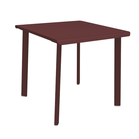Table 2 personnes 75x80 bordeaux