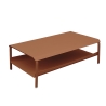 Table basse grand format sans bacs terracotta