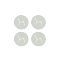 Dessous de verre Allure d'Azur écume (lot de 4)