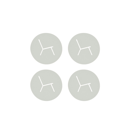 Dessous de verre Allure d'Azur écume (lot de 4)