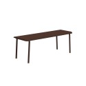 Banc 2 personnes 120x40 rouille