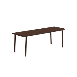 Banc 2 personnes 120x40 rouille