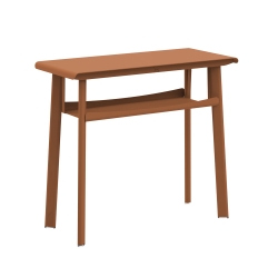 Console avec étagère terracotta