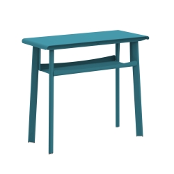 Console avec étagère lagune