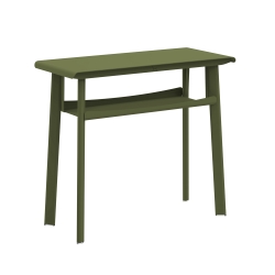 Console avec étagère kaki