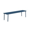 Banc 3 personnes 160x40 bleu pétrole