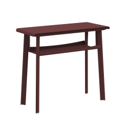 Console avec étagère bordeaux