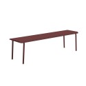 Banc 3 personnes 160x40 bordeaux